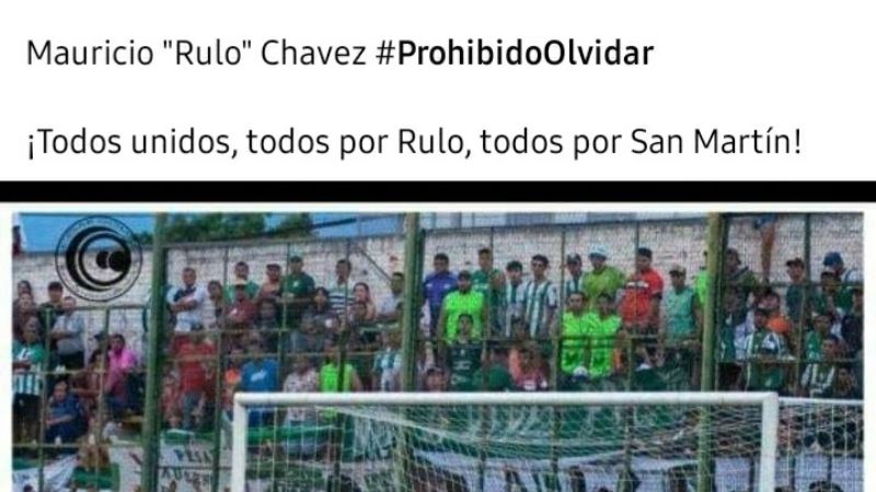 San Martín dedicó su participación al "Rulo" Chávez