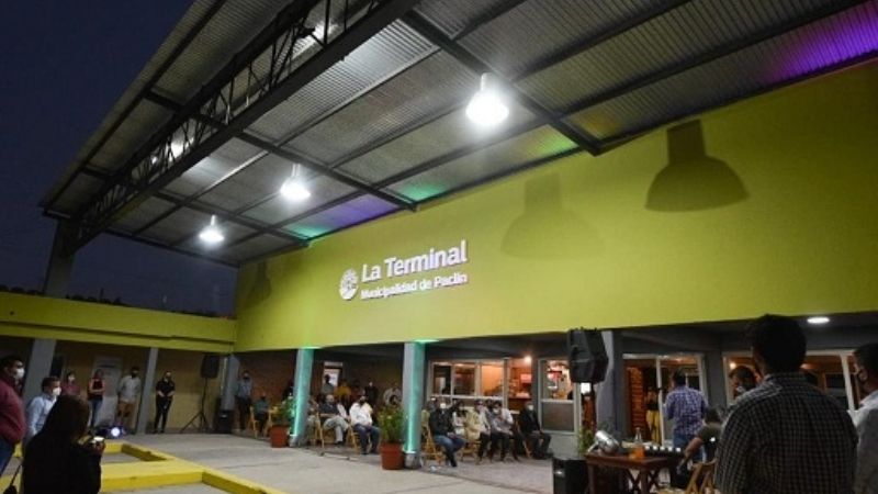 Jalil inauguró la refuncionalización de la Terminal de Ómnibus de Paclín