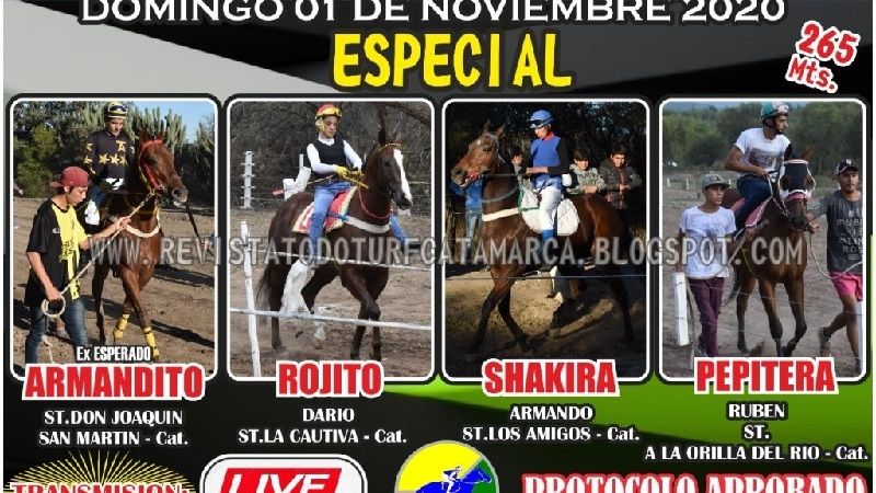 Turf en el Hipódromo Catamarca y por vía “streaming”