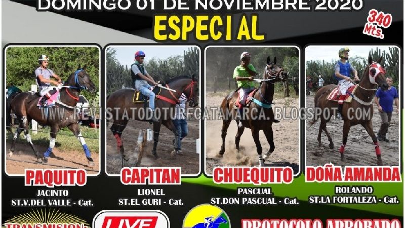 Turf en el Hipódromo Catamarca y por vía “streaming”