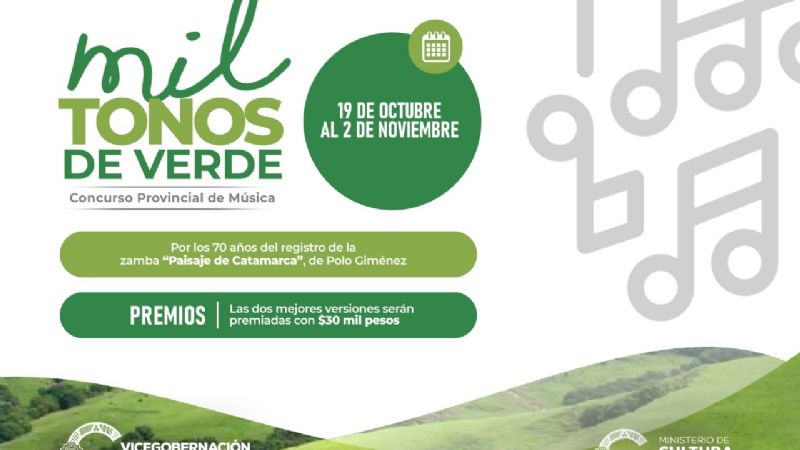 Últimos días para participar del concurso “Mil Tonos de Verde”