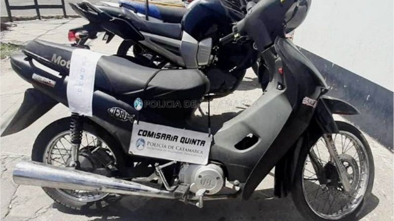 Recuperan una moto robada