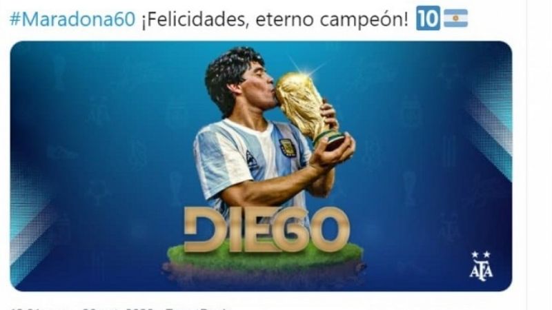 Diego sigue recibiendo saludos por su “cumple”