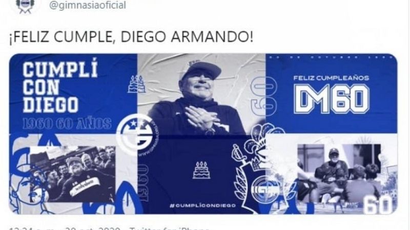 Diego sigue recibiendo saludos por su “cumple”