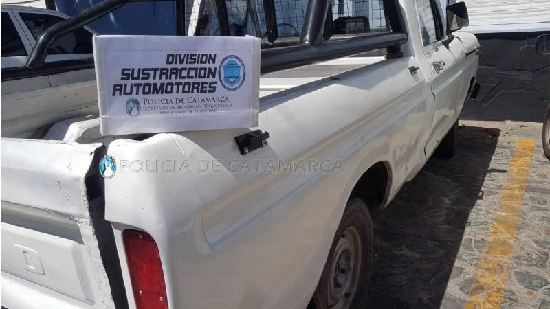 Recuperan en Valle Viejo una camioneta robada en Córdoba