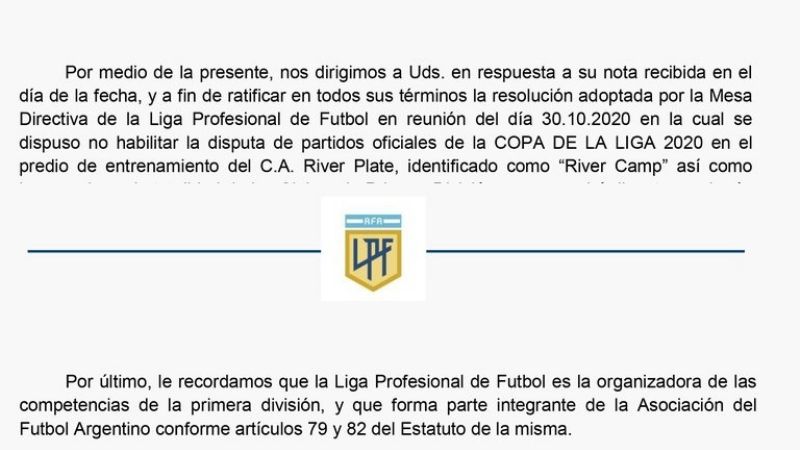 La Liga pasó River-Banfield para el martes; dónde…?