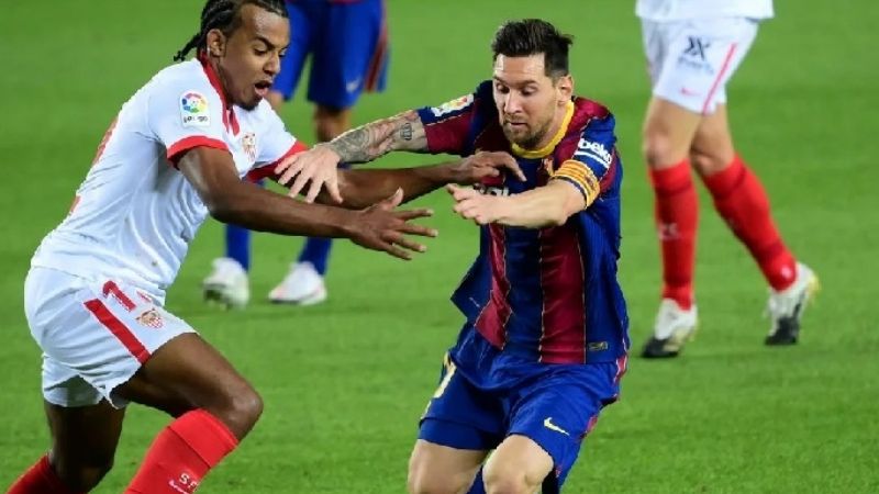 Barça de Messi 1 a 1 con el Sevilla de Ocampos y Acuña