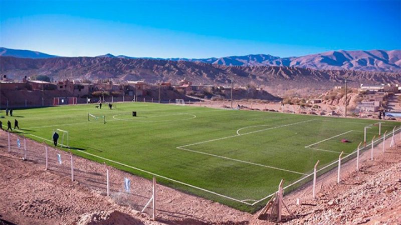 Jujuy tiene una de las canchas de fútbol más insólitas del planeta