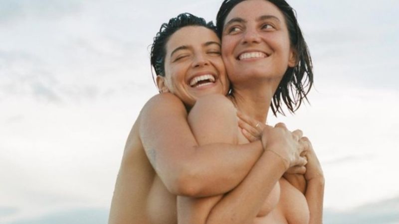 Calu Rivero, desnuda en una playa de Estados Unidos