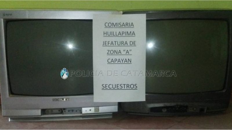 En allanamiento secuestran dos televisores