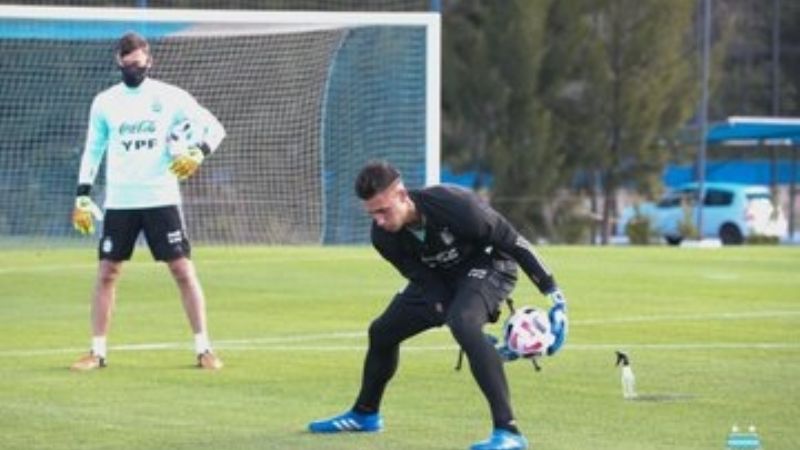 La Selección Argentina tuvo su primera práctica en Ezeiza