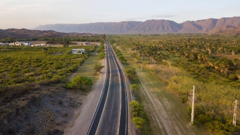 Jalil habilitó la repavimentación de ruta 41 y nueva iluminación LED