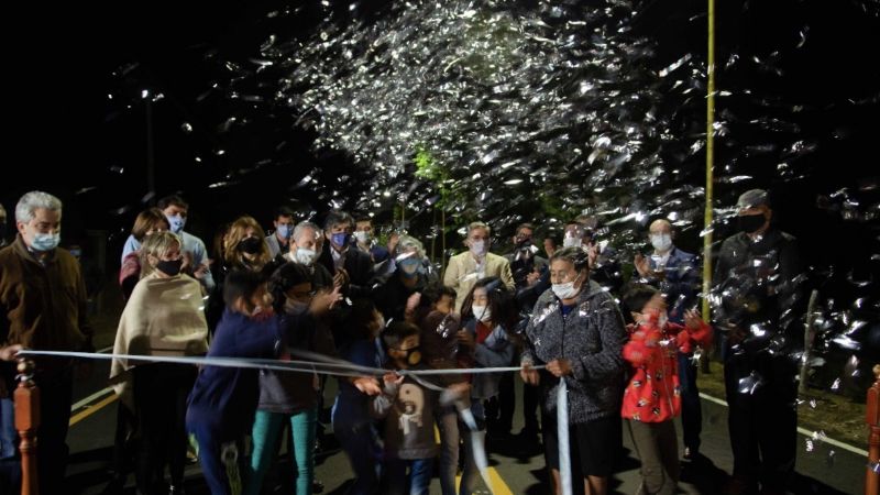 Jalil habilitó la repavimentación de ruta 41 y nueva iluminación LED