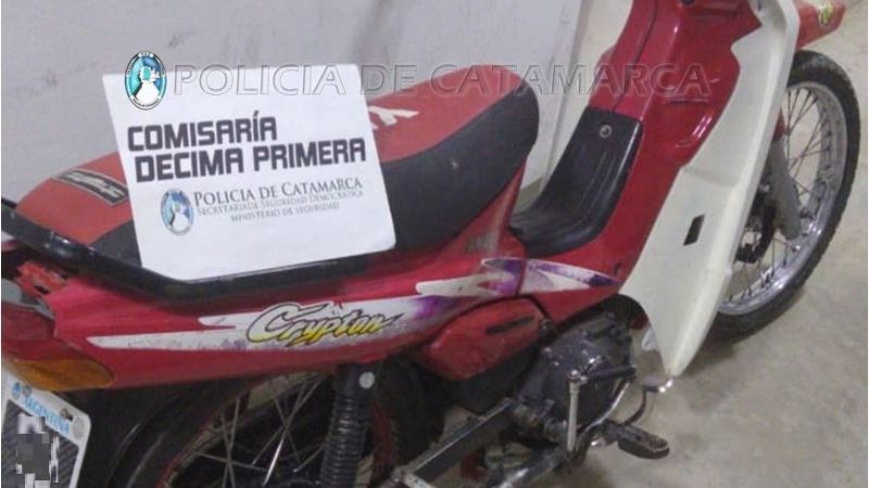 Por sospechoso, le controlaron la moto y descubrieron que era robada desde 2015