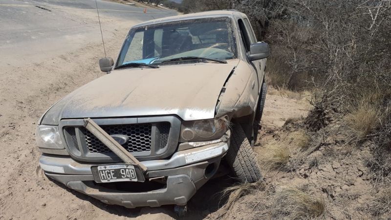 Volcó hijo de fiscal en El Rodeo