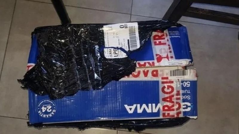 Compró una soldadora en internet, pero le enviaron algo desagradable