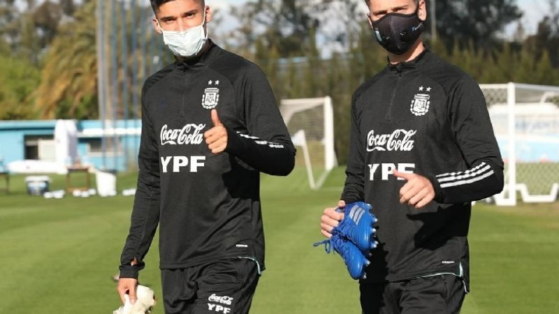 Salvio “zafó” y toda la Selección dio negativo tras los hisopados