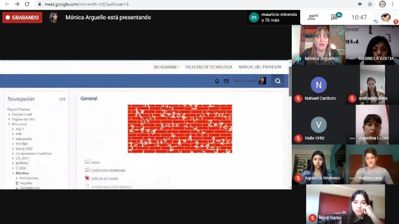 Bienvenida virtual a ingresantes en la Facultad de Tecnología