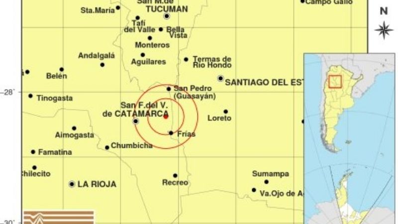 Temblor se sintió en la Capital y varias localidades