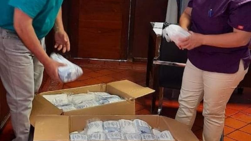 San José recibió 6000 barbijos