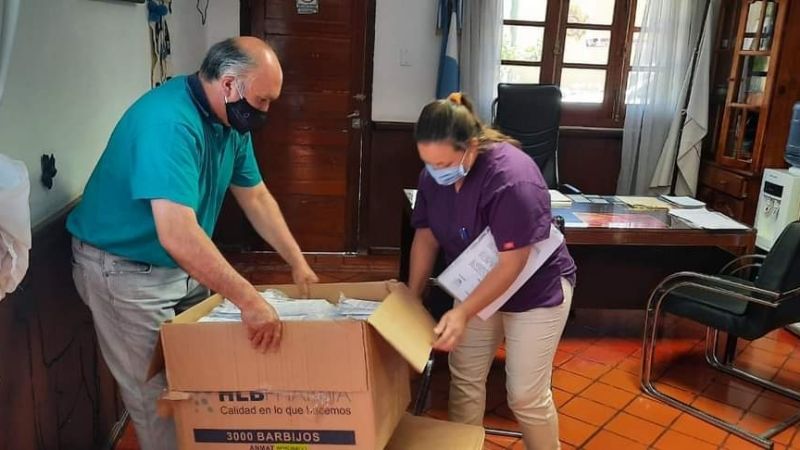 San José recibió 6000 barbijos