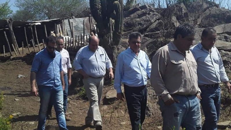 Agricultura y Ganadería visitó a productores de Ancasti