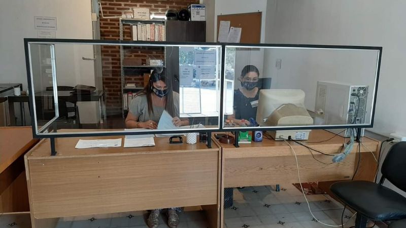 Medidas de protección en oficinas del municipio de Recreo