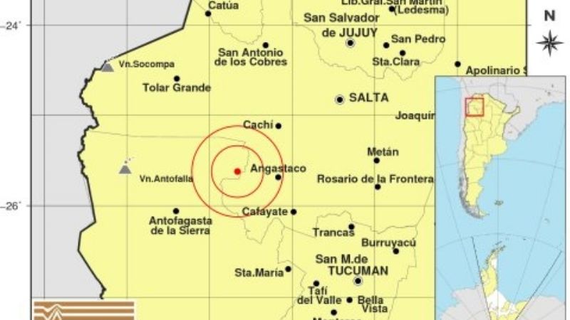 Tarde noche con dos temblores en el Oeste