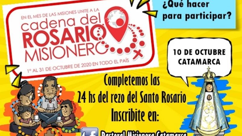 Catamarca se une en la Cadena Nacional del Rosario Misionero