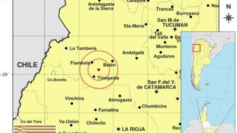 En las últimas horas, se registraron cuatro temblores