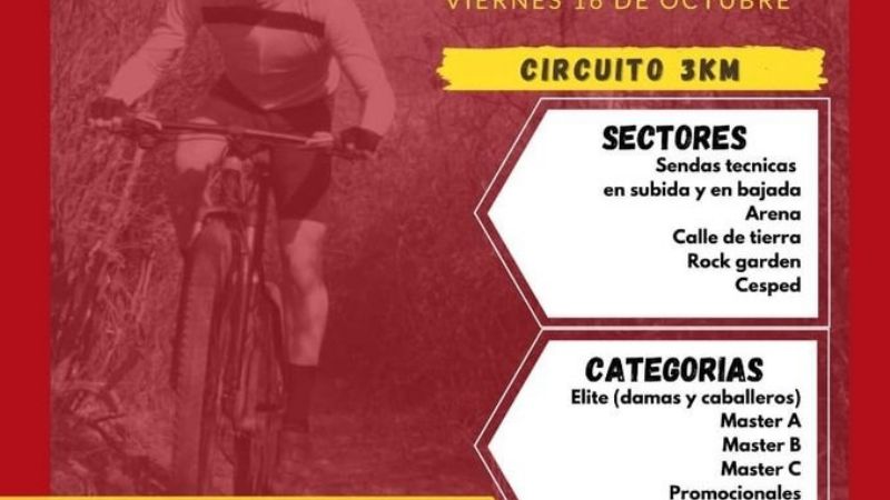 El viernes 16 de octubre se correrá “El Nino MTB”