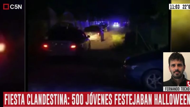 Clausuraron una fiesta clandestina de Halloween con 500 personas