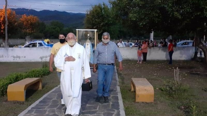 Iniciaron los actos por las Bodas de Oro de la capilla de Monte Potrero