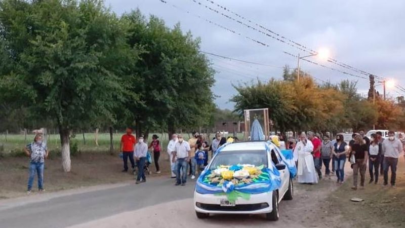 Iniciaron los actos por las Bodas de Oro de la capilla de Monte Potrero