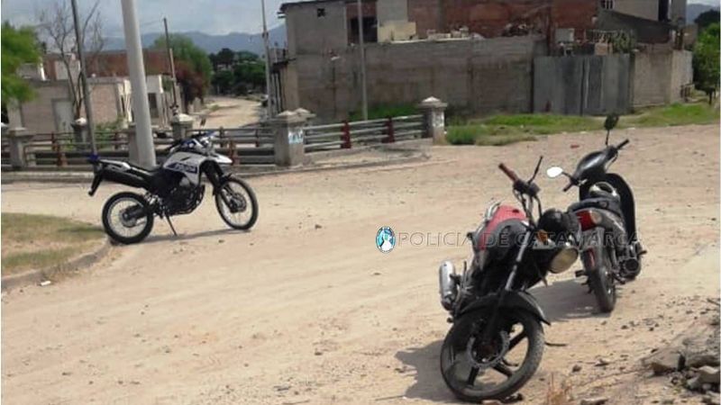 Choque de motos dejó a un niño con heridas
