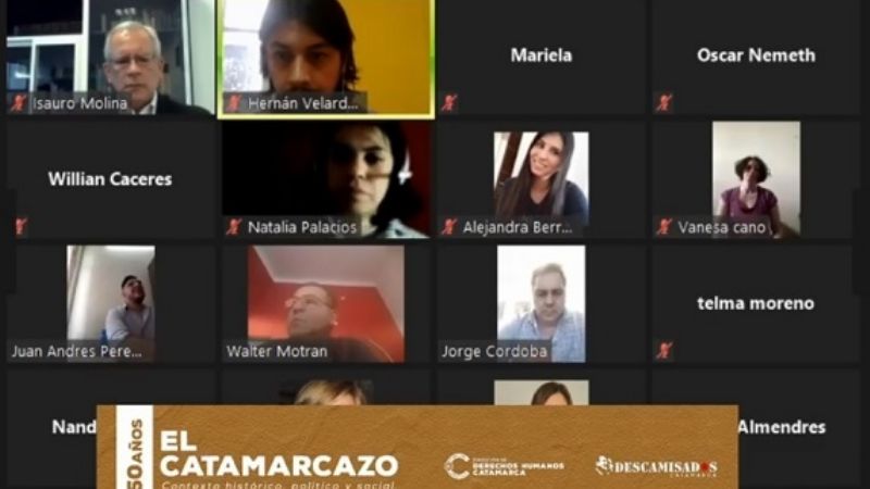Charla virtual a 50 años del “Catamarcazo”