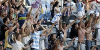 El triunfo fue celebrado por la hinchada argentina presente en Sydney. 