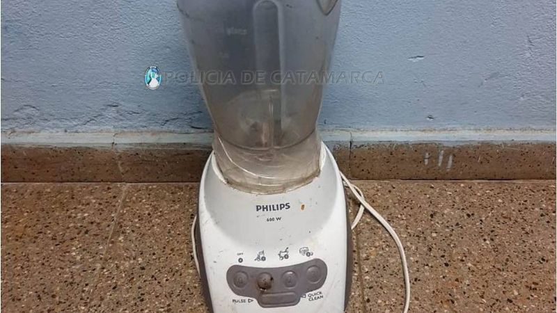 Aprehenden a un joven y recuperan una licuadora robada