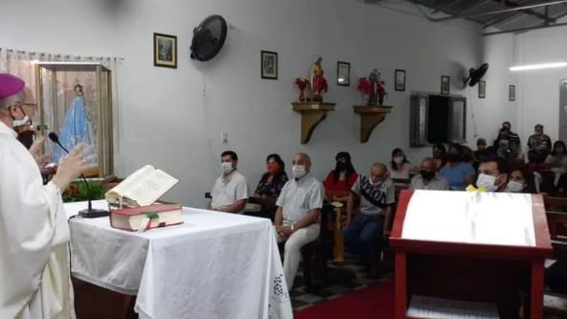 La comunidad de Monte Potrero celebró jubilosa las Bodas de Oro de su templo
