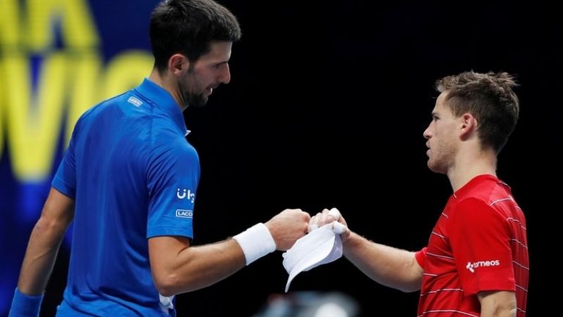 Schwartzman no pudo con Djokovic en el debut