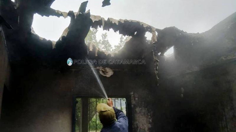 Incendio en una vivienda de Andalgalá
