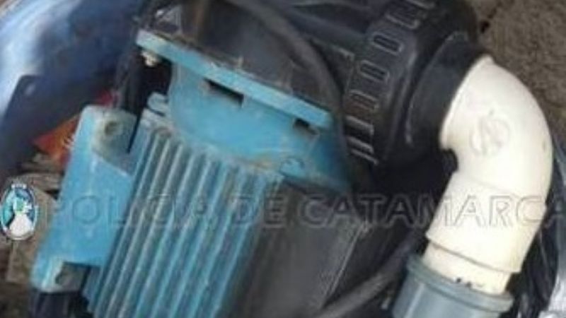 Secuestran una bomba de agua