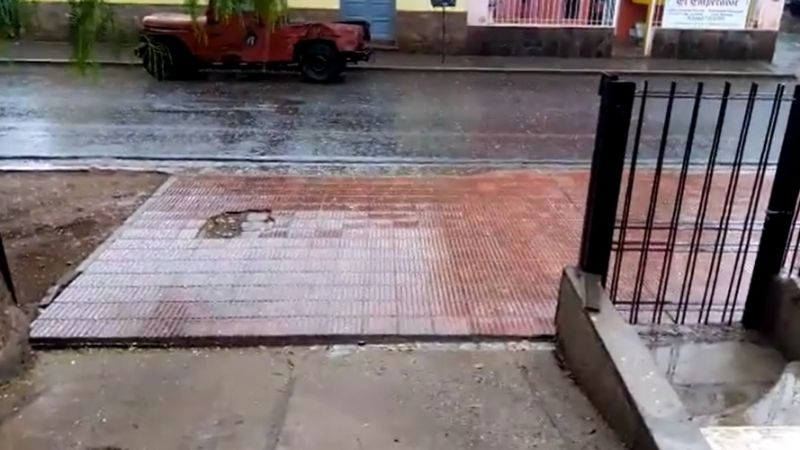 Cayó granizo en Tinogasta
