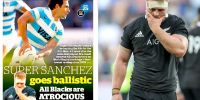 Nicolás Sánchez, la extraordinaria figura en el triunfo de los Pumas ante los All Blacks, el sábado anterior.