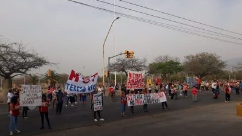 Piquete para pedir viviendas