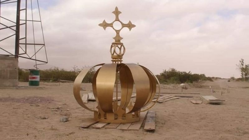 Fiambalá: avanza la obra de la imagen de la Virgen del Valle