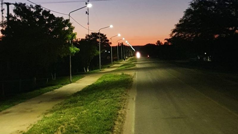 Nueva iluminación led en Ruta Provincial N°2
