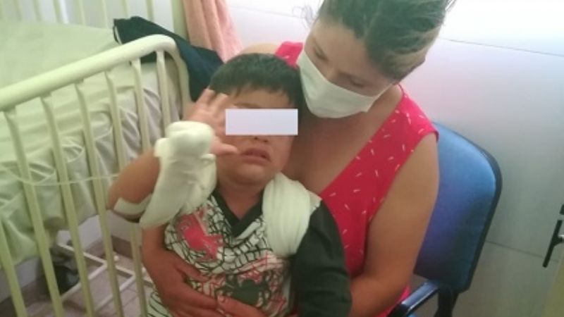 Milagroso: nene de 3 años sobrevivió tras ser atropellado violentamente