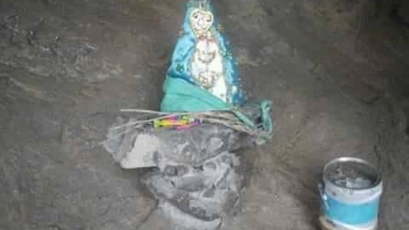 Destruyen imagen de la Virgen del Valle en El Gracián