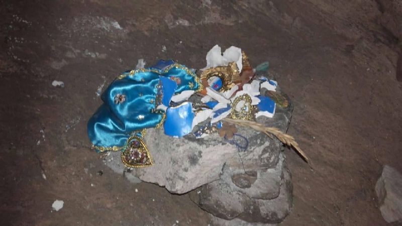 Destruyen imagen de la Virgen del Valle en El Gracián